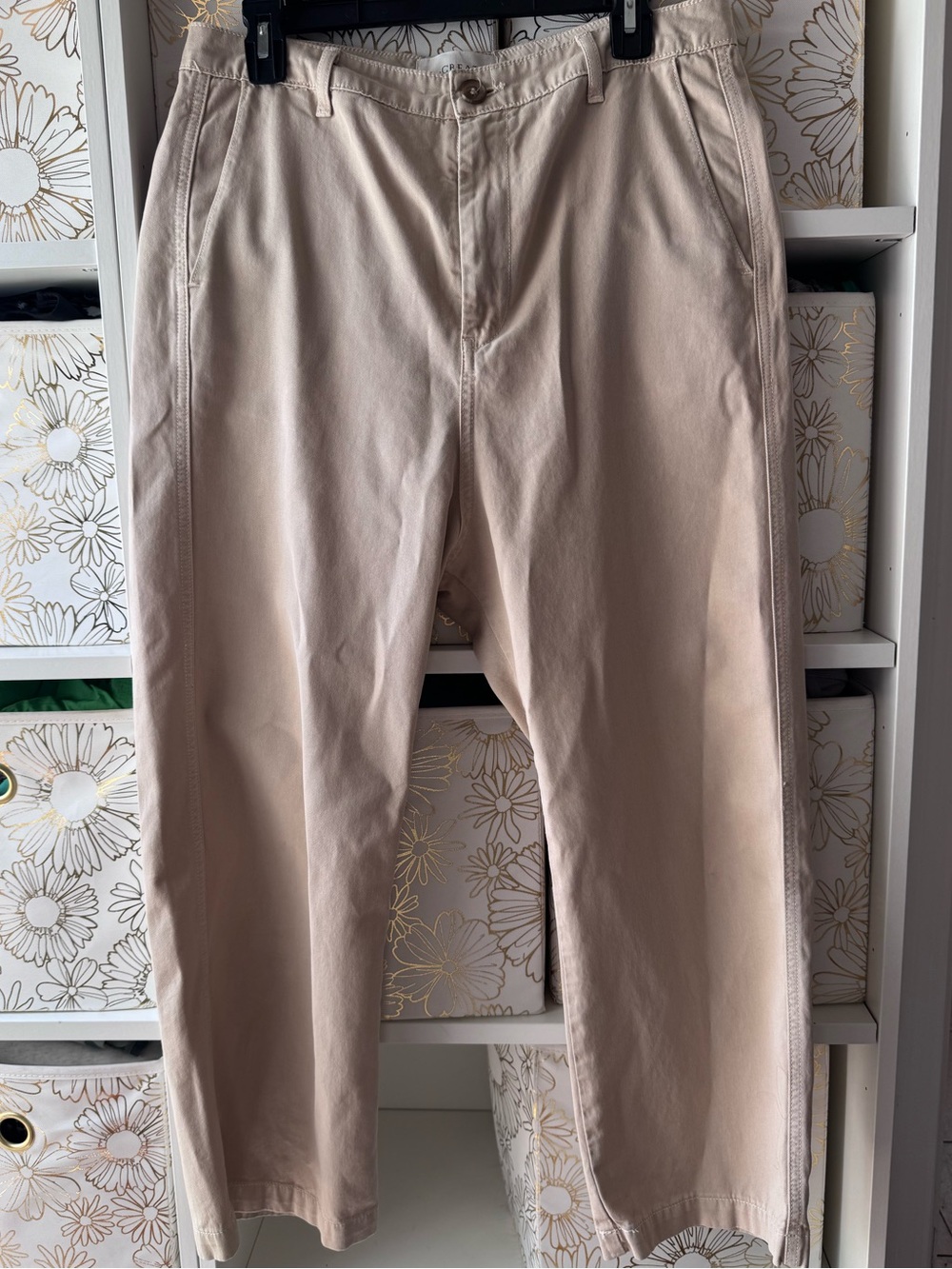 THE GREAT. Khaki Chino Pants